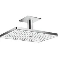Hansgrohe Rainmaker Select, Fester Duschkopf, Chrom, Weiß, Zimmerdecke
