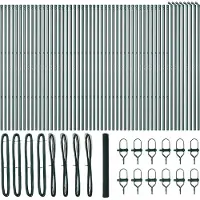 vidaXL Bodenmontierter Sechseckzaun 100 x 1,5 m Grün Netz