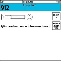 F. REYHER Nchfg. GmbH & Co. KG Zylinderschraube DIN 912 m.Innensechskant M 20 x 65 A 2 (- 70)