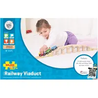 Bigjigs Hölzerne Schienen-Eisenbahnviadukt