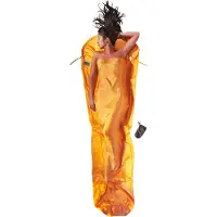Cocoon - MummyLiner Silk - Reiseschlafsack Gr 241 x 90/56 cm beige/orange