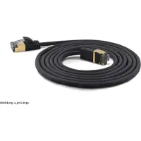 Wantec Extra dünnes CAT7 SSTP Patchkabel, 20 m, Cat7, S/FTP (S-STP), RJ-45, RJ-45, Schwarz