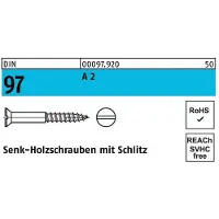 F. REYHER Nchfg. GmbH & Co. KG Holzschraube DIN 97 Senkkopf Schlitz 6 x 100 A 2
