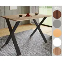 VCM Premium Holz Esstisch | H. 76 x B. 80 x T. 50 cm | Küchentisch Speisetisch Tisch Xona X