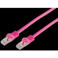 Shiverpeaks RJ45 Patchkabel m. CAT 7 Rohkabel PIMF magenta 5m
