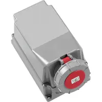 ABL SURSUM CEE Wandsteckdose, IP67, 63A, 5-polig, 400V, 6h, rot
