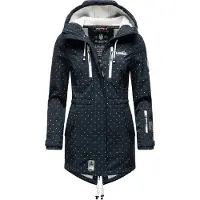 MARIKOO Funktionsmantel "Zimtzicke" Softshell Parka mit Kapuze