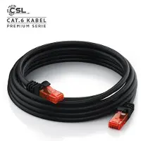 CSL 20x Cat 6 Gigabit Ethernet LAN Kabel - mehrfach geschirmt - UTP Gigabit - 1000 Mbit/s - Patchkabel - Netzwerkkabel - 0,25m