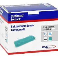 Cutimed Sorbact Tamponaden 2x50 cm 24 St Kompressen