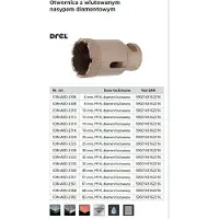 Drel KRON M14 MIT GELÖTETEM DIAMANT 8 mm KON-AOD-2308