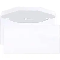 Clairefontaine 500 Weisse Briefumschläge 114x229mm gummiert maschinengeeignet Clairalfa