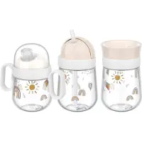 Mepal Kinderbecher "Trinklernbecher-Set Mio 3er Set" Spülmaschinenfest