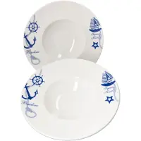 Bonna 2er Set Pastateller Navy Banquet - T690BNC28CK*****Standort: Tresor