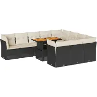 vidaXL Calenia (4x Eckteil + 6x Mittelteil + Tisch)