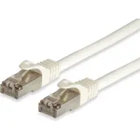 Equip Cat.6A Pro S/FTP Patchkabel mit Cat.7-Rohkabel, 7.5m, Weiss, 7,5 m, Cat6a, S/FTP (S-STP), RJ-45, RJ-45, Weiß
