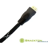 Brackton Ultra HD 4K 3D Professional mit Ethernet HDMI 2.0a Kabel 20m St/St