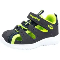 Kangaroos Sandale "KI-Rock Lite EV", Mädchen, Gr. 22, blau (blau, lime), Synthetik, Textil, Schuhe Sandale
