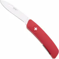 Swiza D01 AM, KNI.0016.1900, Red Helvetix, Schweizer Taschenmesser, 4 Werkzeuge