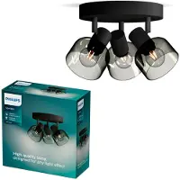 Philips Sleet Decken-/Wandspot 3x, Schienenlichtschranke, E14, 3 Glühbirne(n), LED, 220-240 V, Schwarz