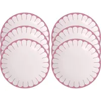 Villeroy & Boch Teller Fleur White / Cassis Ø26,5cm (6-teilig)