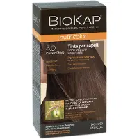 Biokap NUTRICOLOR 5,0 – Helle Kastanie – Haarfärbetube + Flasche