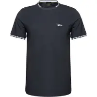 BOSS T-Shirt aus Stretch-Baumwolle mit Streifen und Logo Grösse XL