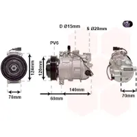 VAN WEZEL Kompressor, Klimaanlage 7401K702