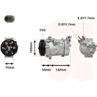 VAN WEZEL Kompressor, Klimaanlage 3700K448
