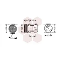 VAN WEZEL Kompressor, Klimaanlage 1800K276
