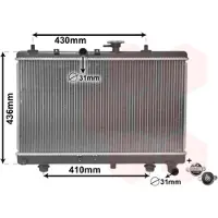 VAN WEZEL 83002054 Kühler Wasserkühler Motorkühler für KIA RIO Kombi (DC) RIO Stufenheck (DC)