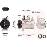 VAN WEZEL Kompressor, Klimaanlage *** IR PLUS *** 3001K710