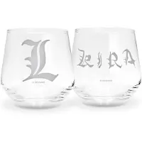 Death Note - 2 Glass Set Kira & L EUROPE x2
