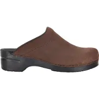 Sanita Medizinischer Clog Original Karl Textured Oil Braun-Schuhgröße 43