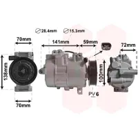 VAN WEZEL Kompressor, Klimaanlage *** IR PLUS *** 5801K701