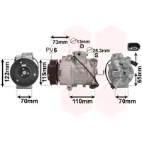 VAN WEZEL Kompressor, Klimaanlage 4901K701
