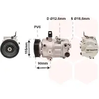 VAN WEZEL Kompressor, Klimaanlage 8301K711