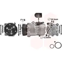 VAN WEZEL Kompressor, Klimaanlage *** IR PLUS *** 1800K321