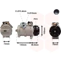 VAN WEZEL Kompressor, Klimaanlage 0600K334