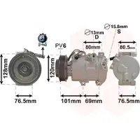 VAN WEZEL Kompressor, Klimaanlage 8301K703