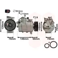 VAN WEZEL Kompressor, Klimaanlage *** IR PLUS *** 0300K226