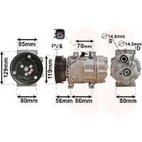 VAN WEZEL Kompressor, Klimaanlage 1800K378