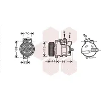 VAN WEZEL Kompressor, Klimaanlage 3000K401
