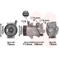 VAN WEZEL Kompressor, Klimaanlage 2900K008