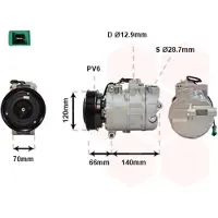 VAN WEZEL Kompressor, Klimaanlage 0300K150