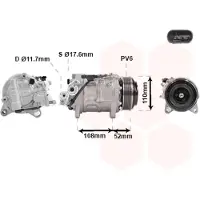 VAN WEZEL Kompressor, Klimaanlage 0600K601