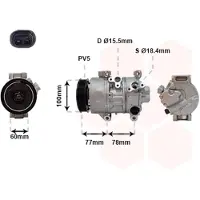 VAN WEZEL Kompressor, Klimaanlage 5300K584