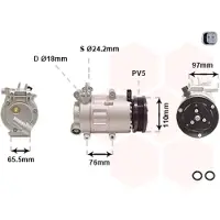 VAN WEZEL Kompressor, Klimaanlage *** IR PLUS *** 1801K001