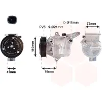 VAN WEZEL Kompressor, Klimaanlage 2701K705