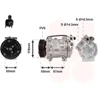 VAN WEZEL Kompressor, Klimaanlage *** IR PLUS *** 1800K393