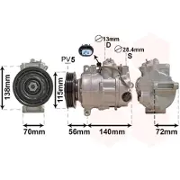 VAN WEZEL Kompressor, Klimaanlage 3000K704